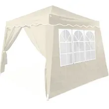 Faltpavillon Capri Beige 3x3m inkl 2 Seitenwänden UV-Schutz 50+ Faltpavillon Capri Beige 3x3m inkl 2 Seitenwänden UV-Schutz 50+