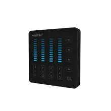 MiBoxer B5 LED Wandfernbedienung Schwarz – für einfarbige LED Streifen, 2,4 GHz Funk, 4 Zonen mit Szenenspeicher MiBoxer B5 LED Wandfernbedienung Schwarz – für einfarbige LED Streifen, 2,4 GHz Funk, 4 Zonen mit Szenenspeicher