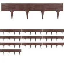 Deuba® Beeteinfassung 2er-Set Braun 7,8m Deuba® Beeteinfassung 2er-Set Braun 7,8m