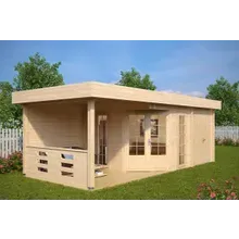 Gartenhaus mit Geräteschuppen & Terrasse “Paula” 5x3m | Großes Gartenhaus 3x8m | Großes Gartenhaus mit Schuppen Gartenhaus mit Geräteschuppen & Terrasse “Paula” 5x3m | Großes Gartenhaus 3x8m | Großes Gartenhaus mit Schuppen