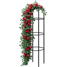 Rosensäule Schwarz 200x40cm Rosensäule Schwarz 200x40cm