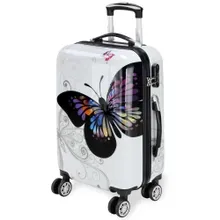 Deuba® Hartschalenkoffer Rollen 360º Reisekoffer Butterfly Polycarbonat 42L Deuba® Hartschalenkoffer Rollen 360º Reisekoffer Butterfly Polycarbonat 42L