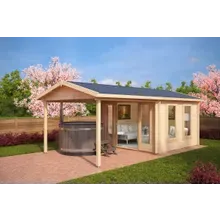 Gartenhaus mit Vordach “Nora E” 3x6m | Gartenhaus mit Vordach | Modernes Vordach aus Holz | Gartenhaus mit Überdachung im Garten Gartenhaus mit Vordach “Nora E” 3x6m | Gartenhaus mit Vordach | Modernes Vordach aus Holz | Gartenhaus mit Überdachung im Garten