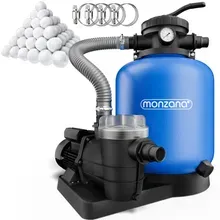 Sandfilteranlage 13200 L/h inkl 1200gr Filterbällen und XXL Tank Sandfilteranlage 13200 L/h inkl 1200gr Filterbällen und XXL Tank