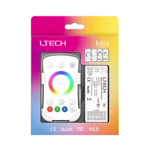 LTECH M4A+P4 LED RGBW Funk Set 2.4 GHz, Funk Fernbedienung & 4-Kanal Empfänger, 12-48V DC, für RGB und RGBW LED Streifen LTECH M4A+P4 LED RGBW Funk Set 2.4 GHz, Funk Fernbedienung & 4-Kanal Empfänger, 12-48V DC, für RGB und RGBW LED Streifen