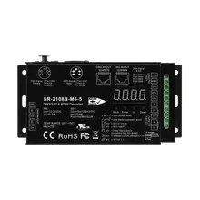 SR-2108B-M5-3 DMX512 & RDM Decoder 5-Kanal 8A 12-24V DC Metallgehäuse XLR RJ45 für RGBW LED Streifen SR-2108B-M5-3 DMX512 & RDM Decoder 5-Kanal 8A 12-24V DC Metallgehäuse XLR RJ45 für RGBW LED Streifen