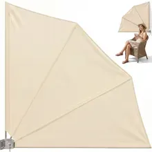 Balkonfächer Beige 140x140cm klappbar Balkonfächer Beige 140x140cm klappbar