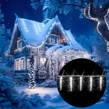 Lichterkette Weihnachten Eiszapfen Warmweiß 13m Lichterkette Weihnachten Eiszapfen Warmweiß 13m