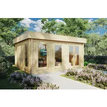 Modernes Gartenhaus “Ian D” 5x4m | Modernes Gartenhaus aus Holz | 4x5m großes Gartenhaus mit Flachdach | Holzhaus mit Home-Office Modernes Gartenhaus “Ian D” 5x4m | Modernes Gartenhaus aus Holz | 4x5m großes Gartenhaus mit Flachdach | Holzhaus mit Home-Office