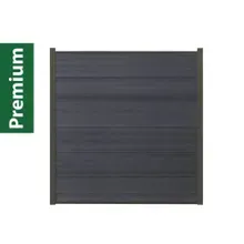 Komplettset XXXL Coex Sylt anthrazit (8 x Zaun + 9 Pfosten anthrazit) Komplettset XXXL Coex Sylt anthrazit (8 x Zaun + 9 Pfosten anthrazit)