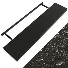 Wandregal Schweberegal 110cm Schwarz + Halterung Wandregal Schweberegal 110cm Schwarz + Halterung