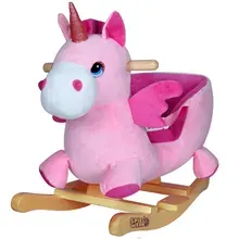 Schaukeltier Einhorn Rosa mit Sicherheitsgurt Schaukeltier Einhorn Rosa mit Sicherheitsgurt