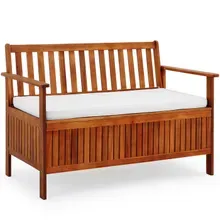 Gartenbank Akazienholz 120x65x85cm Stauraum Gartenbank Akazienholz 120x65x85cm Stauraum