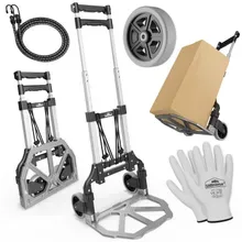 Gardebruk® Sackkarre Silber/Schwarz Aluminium 80kg höhenverstellbar Gardebruk® Sackkarre Silber/Schwarz Aluminium 80kg höhenverstellbar