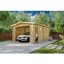 Holzgarage mit Schwingtor “Deluxe A” 4x5m | Garage mit Schwingtor aus Holz | Holzgarage als Bausatz | Fertiggarage kaufen Holzgarage mit Schwingtor “Deluxe A” 4x5m | Garage mit Schwingtor aus Holz | Holzgarage als Bausatz | Fertiggarage kaufen