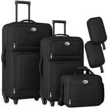 Koffer Set 5-tlg Schwarz Koffer Set 5-tlg Schwarz