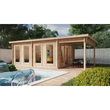 Großes Gartenhaus mit Vordach “David 1” 8x4m | Modernes Gartenhaus aus Holz mit Vordach | Überdachung aus Holz Großes Gartenhaus mit Vordach “David 1” 8x4m | Modernes Gartenhaus aus Holz mit Vordach | Überdachung aus Holz