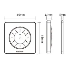 MiBoxer K3P LED Drehregler-Fernbedienung Weiß – für CCT und einfarbige LED Streifen, 2,4 GHz Funk, 1 Zone MiBoxer K3P LED Drehregler-Fernbedienung Weiß – für CCT und einfarbige LED Streifen, 2,4 GHz Funk, 1 Zone