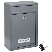 monzana® Briefkasten Silber 32x22x9cm monzana® Briefkasten Silber 32x22x9cm
