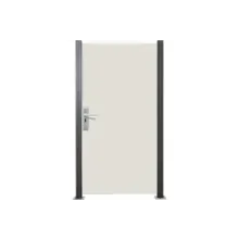 Glas Sichtschutz, Glaszaun Tür Creme weiß Vollflächen Dekor 84 Höhe 180 cm, Breite 98,7 cm (mit Beschlag) Glas Sichtschutz, Glaszaun Tür Creme weiß Vollflächen Dekor 84 Höhe 180 cm, Breite 98,7 cm (mit Beschlag)