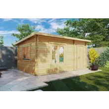 Gartenhaus mit Schuppen “Super Tom” 5x3m | Gartenhaus und Lagerraum – 15m² | 10m² Gartenhaus und 5m² Lagerraum Gartenhaus mit Schuppen “Super Tom” 5x3m | Gartenhaus und Lagerraum – 15m² | 10m² Gartenhaus und 5m² Lagerraum