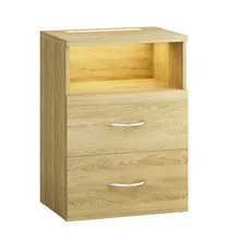 Casaria® Nachttisch Jamie Eiche 55x40x28cm Casaria® Nachttisch Jamie Eiche 55x40x28cm