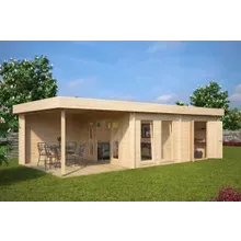 Gartenhaus mit Schuppen und Terrasse “Rio” 9x4m | Großes Gartenhaus mit 2 Zimmern | Gartenhaus mit Schuppen Gartenhaus mit Schuppen und Terrasse “Rio” 9x4m | Großes Gartenhaus mit 2 Zimmern | Gartenhaus mit Schuppen