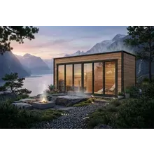 Große moderne Gartensauna „Lyngen” | 5 x 2 m Große moderne Gartensauna „Lyngen” | 5 x 2 m