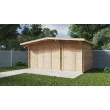 Doppel-Geräteschuppen “Typ A” 5x3m | Geräteschuppen aus Holz | Gerätehaus selber bauen | Holzschuppen im Garten Doppel-Geräteschuppen “Typ A” 5x3m | Geräteschuppen aus Holz | Gerätehaus selber bauen | Holzschuppen im Garten