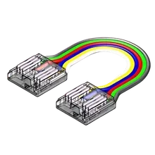 LED Strip-zu-Strip Verbinder – 6-polig, 12 mm, lötfrei mit 15 cm Verbindungskabel für RGBCCT COB LED Streifen LED Strip-zu-Strip Verbinder – 6-polig, 12 mm, lötfrei mit 15 cm Verbindungskabel für RGBCCT COB LED Streifen