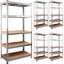 Deuba® Schwerlastregal 5er-Set 180x90x40cm verzinkt 875kg Deuba® Schwerlastregal 5er-Set 180x90x40cm verzinkt 875kg