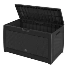 Gartenbox Rato 310L Anthrazit Rattan Optik wasserdicht Gartenbox Rato 310L Anthrazit Rattan Optik wasserdicht