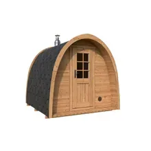 Kleine Iglu-Fasssauna 2x3m | Kleine Sauna kaufen | Saunafass aus Holz | Iglu-Fasssauna mit Holzofen oder Elektroofen Kleine Iglu-Fasssauna 2x3m | Kleine Sauna kaufen | Saunafass aus Holz | Iglu-Fasssauna mit Holzofen oder Elektroofen