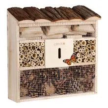 Cadoca® Insektenhotel Nistkasten 30,5x9,5x31cm Cadoca® Insektenhotel Nistkasten 30,5x9,5x31cm