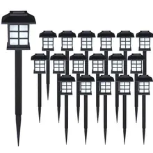 LED Solarleuchten 18er-Set Schwarz LED Solarleuchten 18er-Set Schwarz