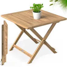 Casaria® Gartentisch klappbar Akazienholz Teak-Optik 46cm massiv platzsparend elegant Casaria® Gartentisch klappbar Akazienholz Teak-Optik 46cm massiv platzsparend elegant