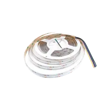 COB RGBCCT LED Streifen 12 mm, 840 LEDs/m, 24V, 21 W/m, RGB und CCT 3000-6000K, IP65, wasserfest COB RGBCCT LED Streifen 12 mm, 840 LEDs/m, 24V, 21 W/m, RGB und CCT 3000-6000K, IP65, wasserfest