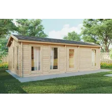 Blockhaus mit Schlafzimmer “Holiday M” 8x4m | Blockhaus für den Garten | Blockbohlenhaus als Ferienhaus kaufen | Blockhütte Blockhaus mit Schlafzimmer “Holiday M” 8x4m | Blockhaus für den Garten | Blockbohlenhaus als Ferienhaus kaufen | Blockhütte