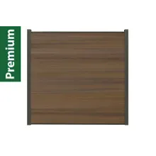 XXXL Premium Komplettset, WPC Coex. Zaun, teak, 20 mm (S) x 1790 mm (B) x 1750 mm (H), Modulares Zaunsystem / Sichtschutz / Steckzaun inkl. Start- und Abschlussprofil (Serie WoodoSylt ohne Pfosten) XXXL Premium Komplettset, WPC Coex. Zaun, teak, 20 mm (S) x 1790 mm (B) x 1750 mm (H), Modulares Zaunsystem / Sichtschutz / Steckzaun inkl. Start- und Abschlussprofil (Serie WoodoSylt ohne Pfosten)