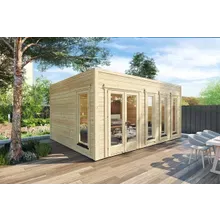 Modernes Gartenhaus “Grace” 5x4m | Modernes Gartenhaus mit Flachdach | 4x5m großes Gartenhaus aus Holz | Gartenlounge Modernes Gartenhaus “Grace” 5x4m | Modernes Gartenhaus mit Flachdach | 4x5m großes Gartenhaus aus Holz | Gartenlounge