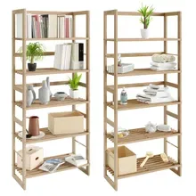 Casaria® Standregal Öland 2er-Set 136x58x27cm Casaria® Standregal Öland 2er-Set 136x58x27cm
