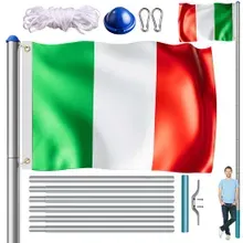monzana® Fahnenmast Alu 650cm mit Italien-Flagge monzana® Fahnenmast Alu 650cm mit Italien-Flagge