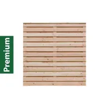 Premium Douglasie Sichtschutzzaun Holz, 178,5 cm (B) x 181 cm (H), Lamellenzaun, natur Premium Douglasie Sichtschutzzaun Holz, 178,5 cm (B) x 181 cm (H), Lamellenzaun, natur