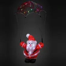 LED Acryl Figur Weihnachtsmann mit Fallschirm LED Acryl Figur Weihnachtsmann mit Fallschirm