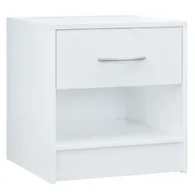 Casaria® Nachttisch Kiel Weiß 41x39x28cm Casaria® Nachttisch Kiel Weiß 41x39x28cm