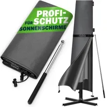 Kingsleeve® Abdeckung Sonnenschirm Anthrazit Ø350cm Kingsleeve® Abdeckung Sonnenschirm Anthrazit Ø350cm