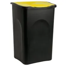 Mülleimer Schwarz/Gelb Kunststoff 50L Mülleimer Schwarz/Gelb Kunststoff 50L