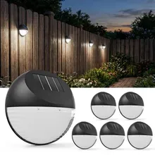 monzana® LED Solarwandleuchte 6er-Set Ø11cm monzana® LED Solarwandleuchte 6er-Set Ø11cm