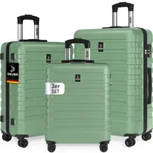 Hartschalenkoffer New York Set 3-tlg Pastellgrün Rollen 360º ABS Hartschalenkoffer New York Set 3-tlg Pastellgrün Rollen 360º ABS