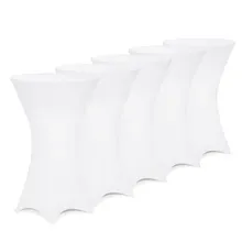 Stehtischhusse 5er-Set Weiß Ø60cm Stehtischhusse 5er-Set Weiß Ø60cm